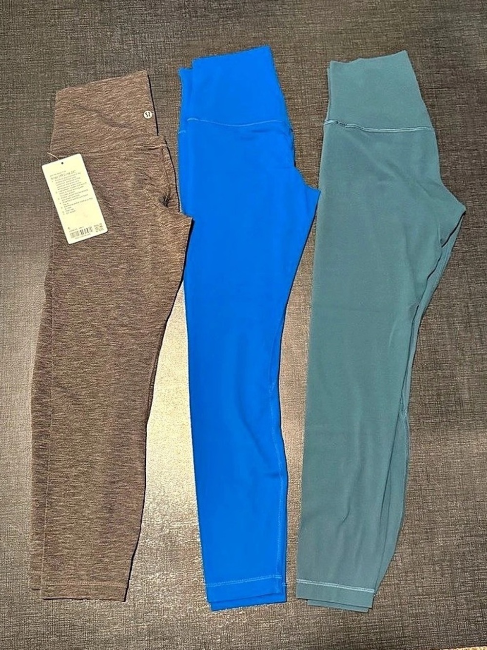 lululemon Align Leggings bundle Blue & Green Size 6